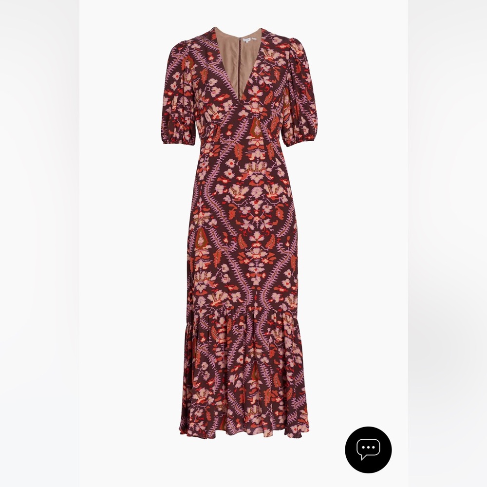 Rhode
Ester V-Neck Puff-Sleeve Maxi Dress - size 2